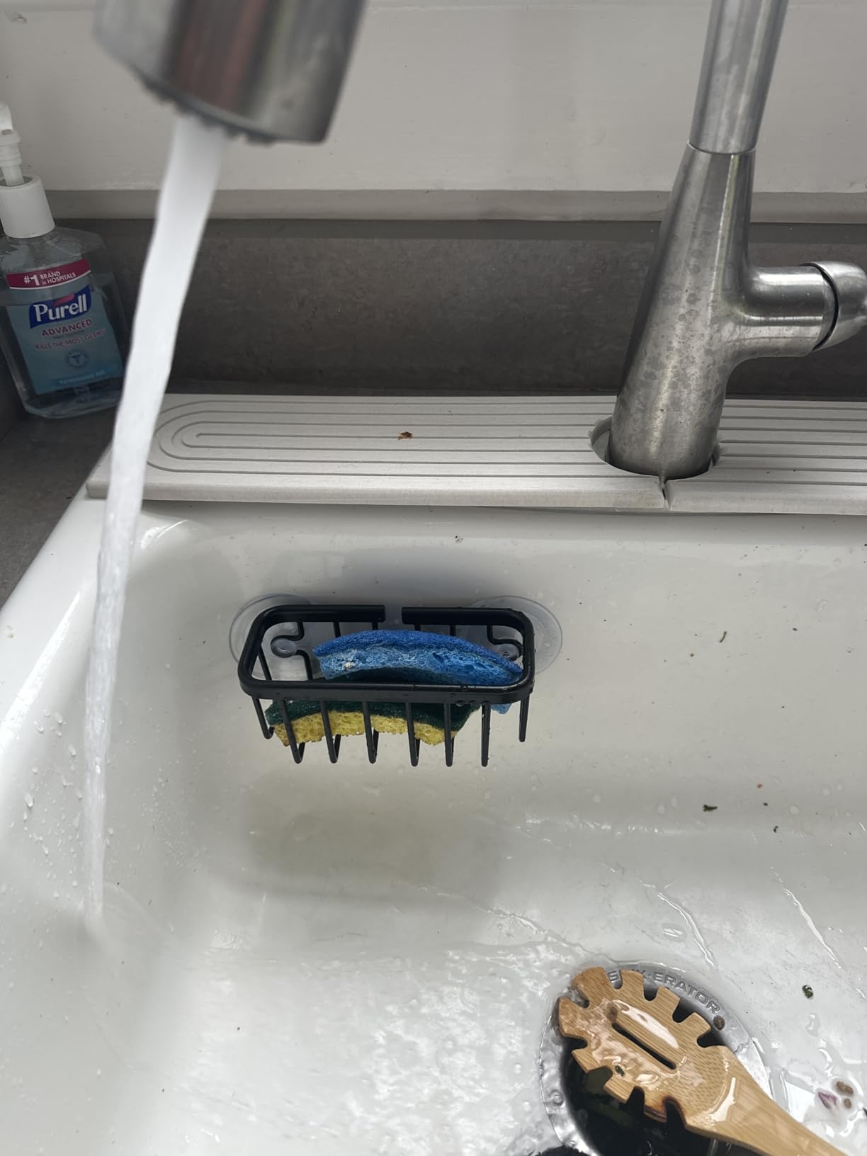 SunnyPoint NeverRust Kitchen & Bathroom Sink Caddy for Sponges, Scrubbers, Soap, 6