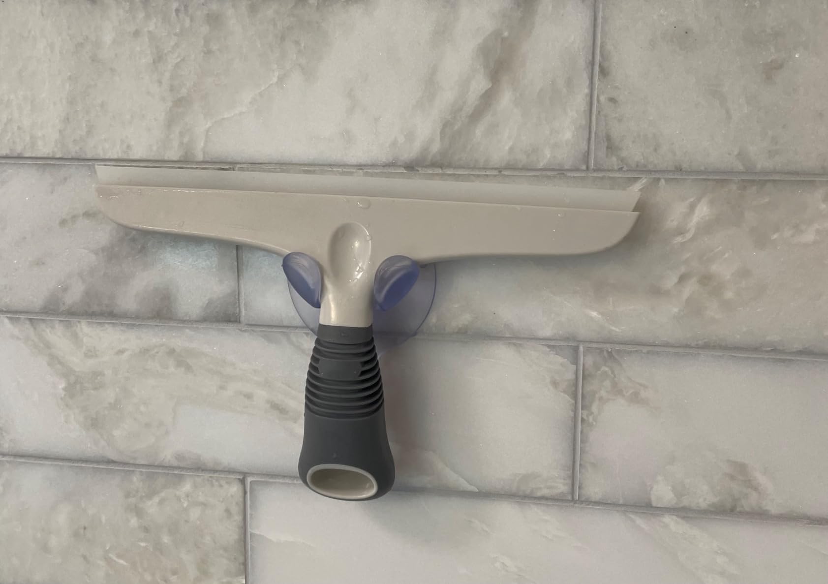 MR.SIGA Silicone Squeegee for Shower Doors, 25 cm/10 inch, White & Gray customer photo 2