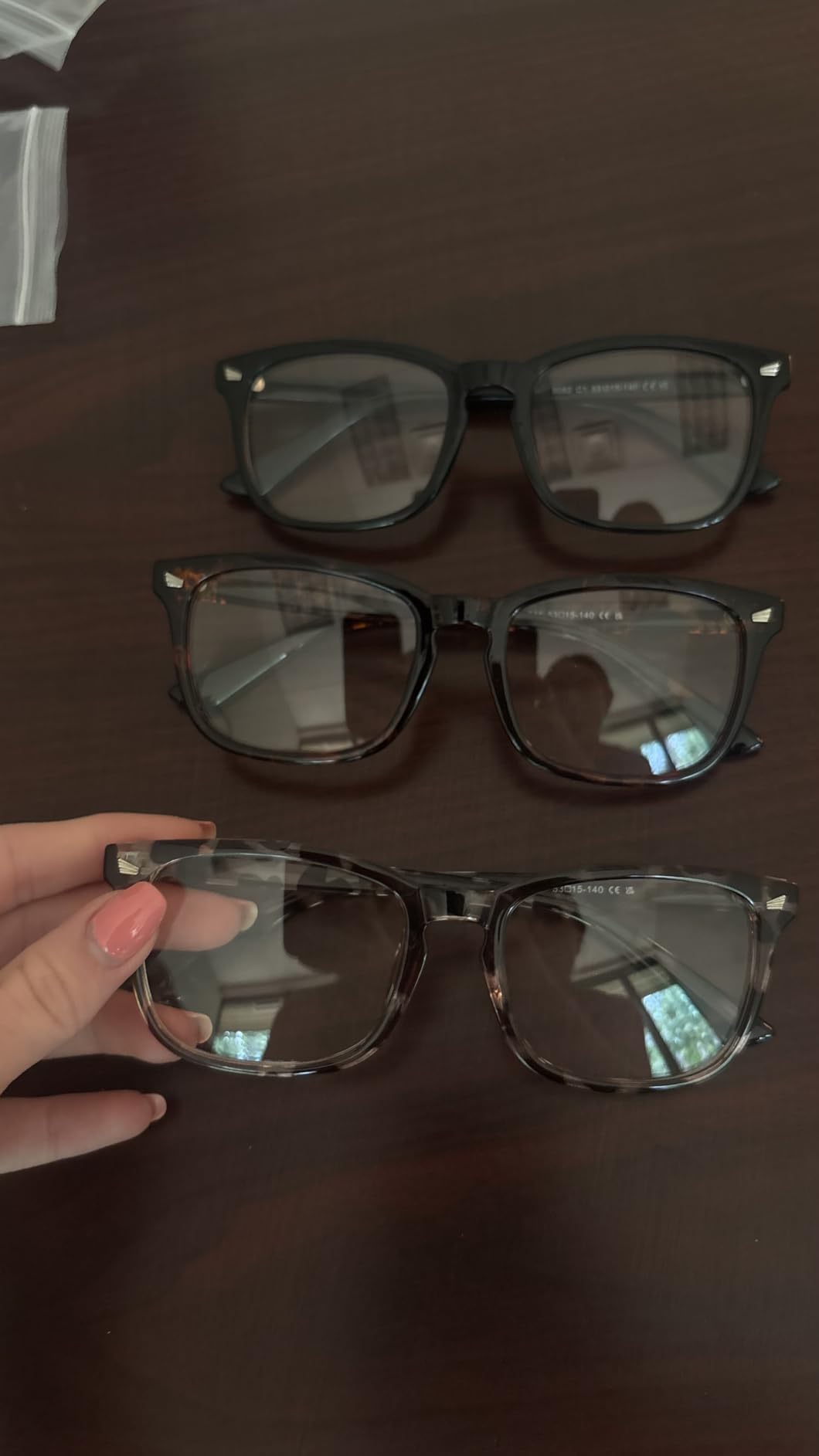 MEETSUN Blue Light Blocking Glasses, Anti Eye Strain Headache (Sleep Better),Computer Reading Glasses UV400 Transparent Lens (Black+Leopard+Tortoise, 53) customer photo 1