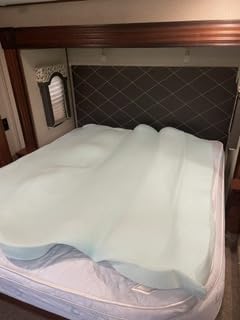 Serta ThermaGel 3-Inch Gel Memory Foam Mattress Topper, King | 3 inch king gel memory foam mattress topper, ThermaGel cooling, deep pressure relief, CertiPUR-US, made in USA customer photo 2