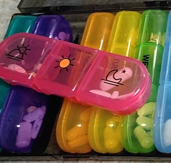 AUVON Weekly Pill Organizer 3 Times a Day, Color-Coded for Easy Tracking customer photo 2