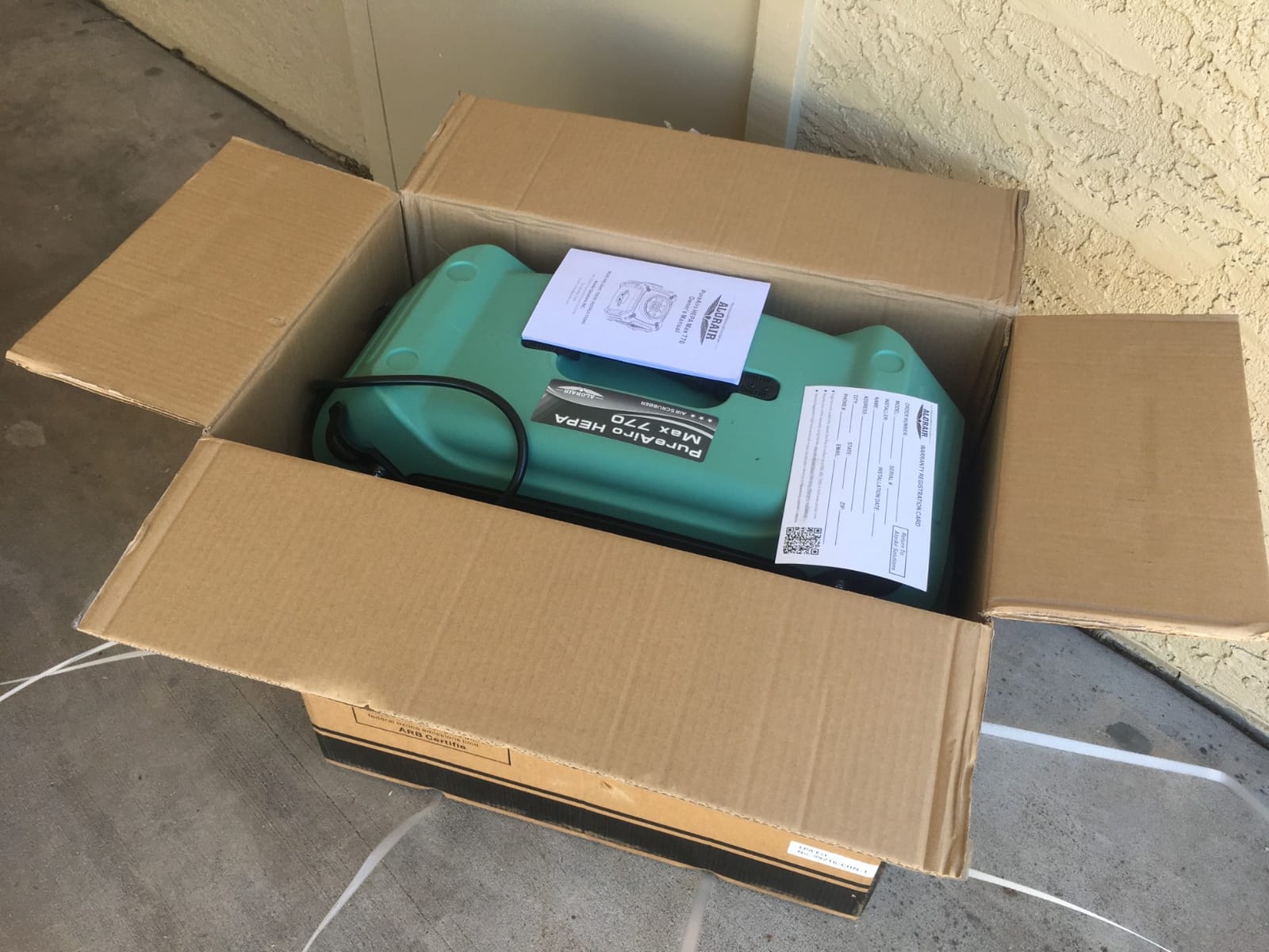 ALORAIR PureAiro HEPA Max 870 Air Scrubber 3-Stage Filtration, Blue customer photo 2