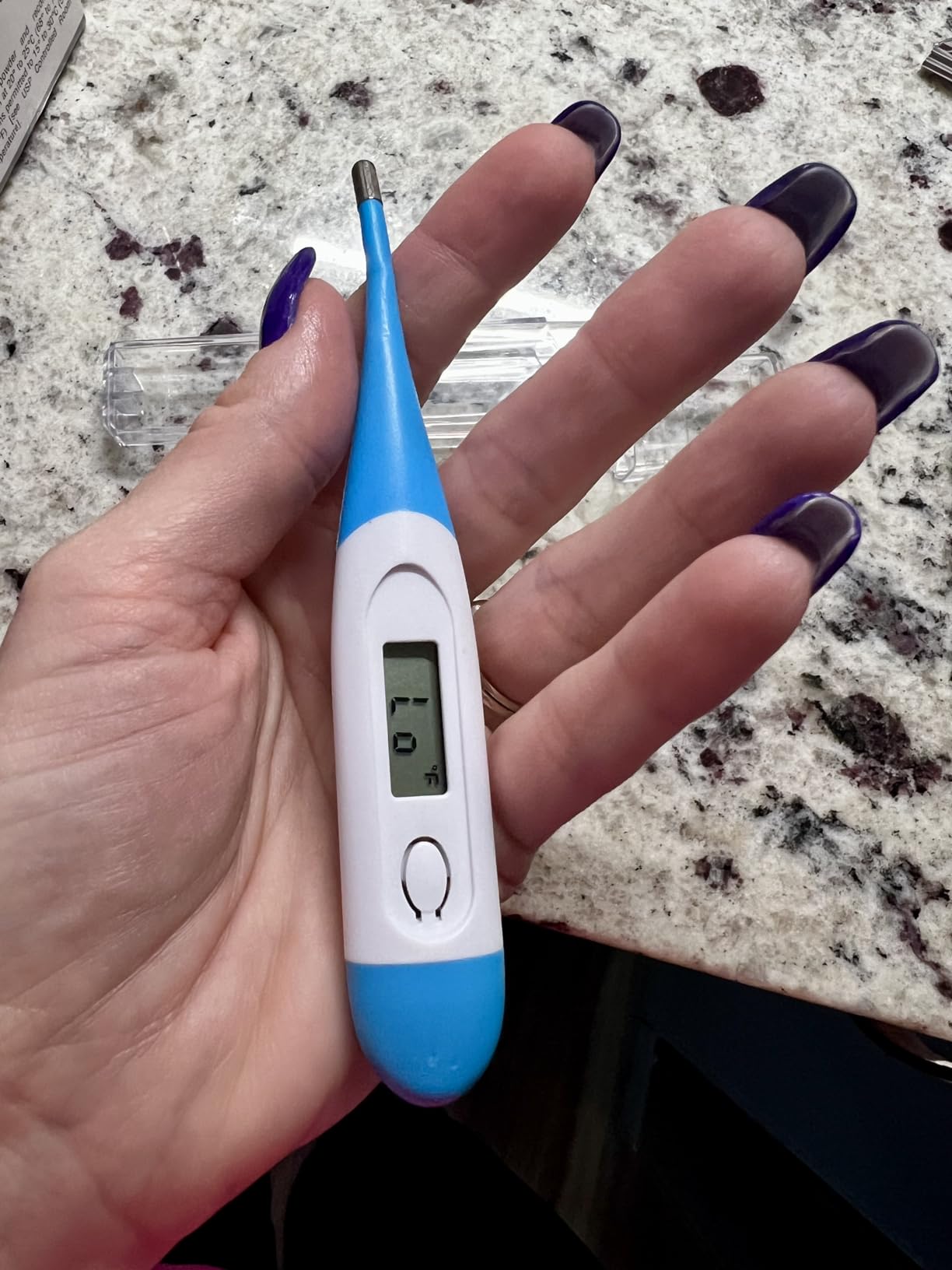 Boncare 10 Seconds Oral Thermometer for Adults and Kids, Light Blue customer photo 1