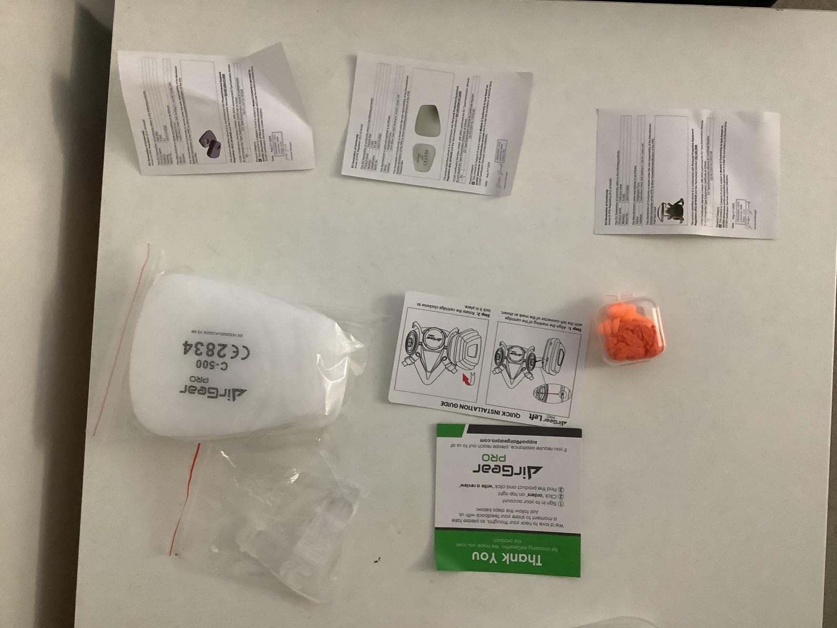 AirGearPro G-500 Reusable Respirator Mask with A1P2 Vapor & Dust Filters customer photo 1
