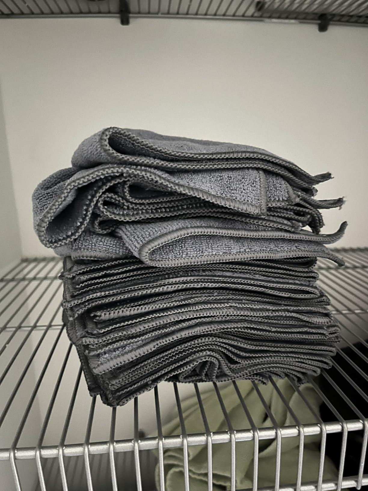 USANOOKS Microfiber Cleaning Cloth Grey - 12 Pcs (12.5
