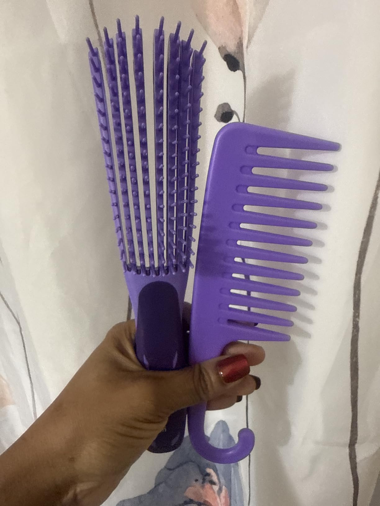 URTHEONE Detangling Brush for Black Natural Hair, 3A-4C Curly Afro Brush customer photo 1