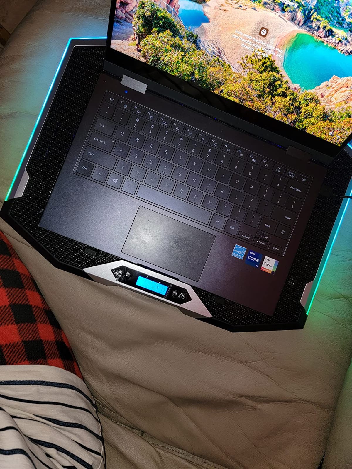 TopMate C11 Laptop Cooling Pad RGB Gaming Notebook Cooler, Laptop Fan Stand customer photo 1