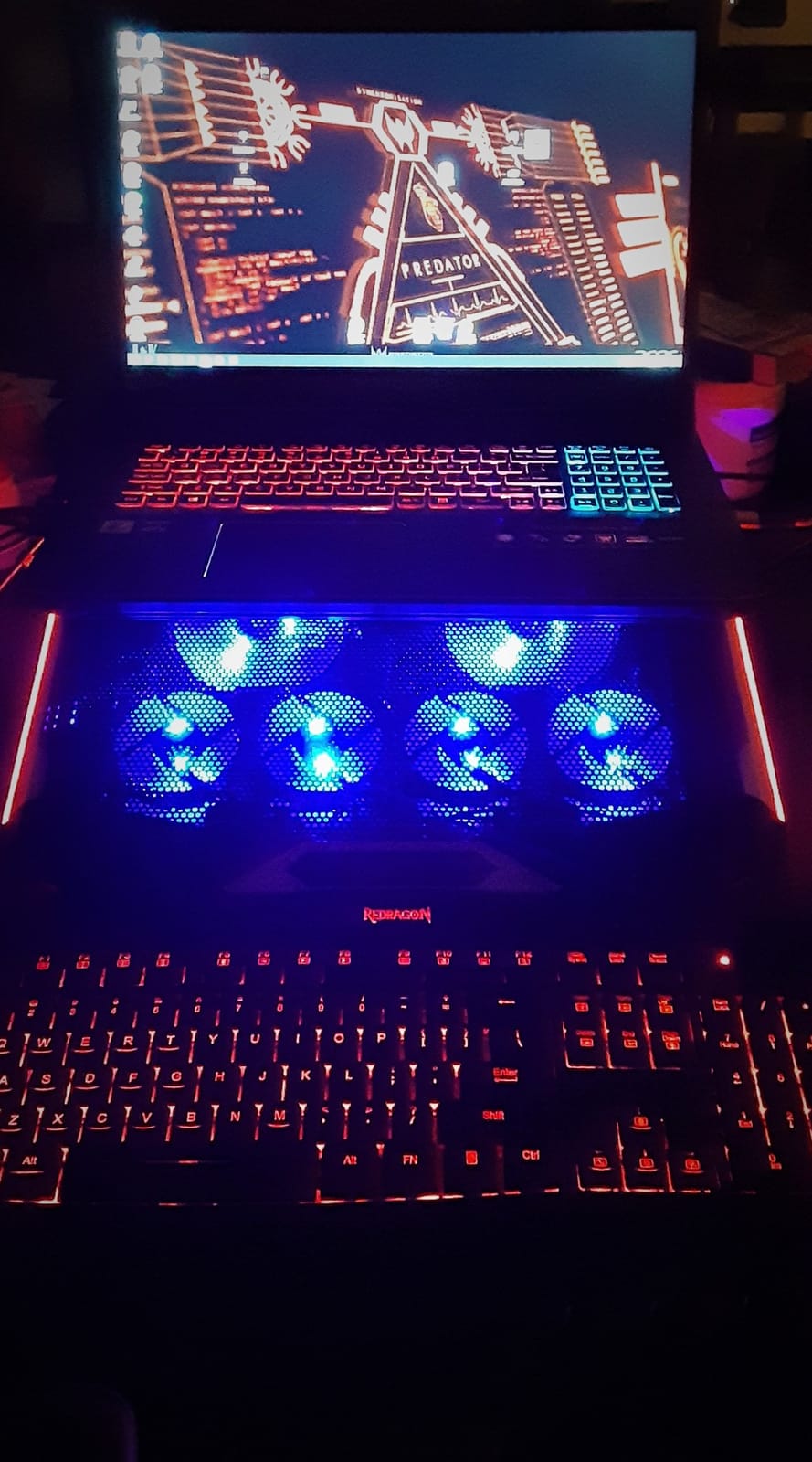 TopMate C11 Laptop Cooling Pad RGB Gaming Notebook Cooler, Laptop Fan Stand customer photo 2