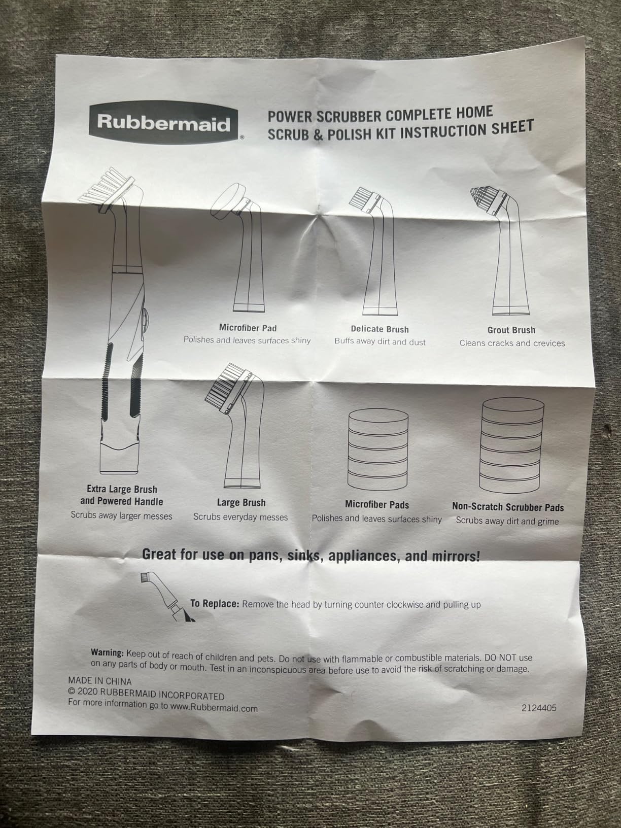 Rubbermaid Reveal Power Scrubber 18-Piece Kit, Cordless Electric Battery Powered Scrub Brush, Water Resistant, for Home/Kitchen/Bathroom/Grout/Tile/Shower/Tub customer photo 2