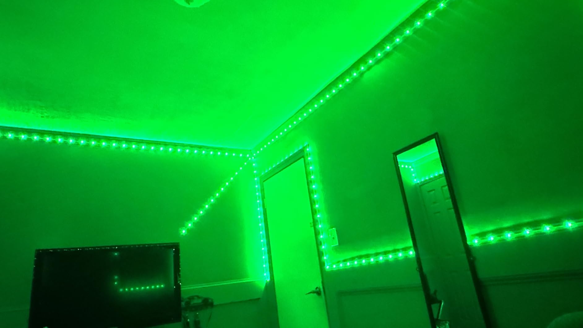 hyrion Alexa LED Strip Lights for Bedroom 50ft, Smart Wireless RGB customer photo 1