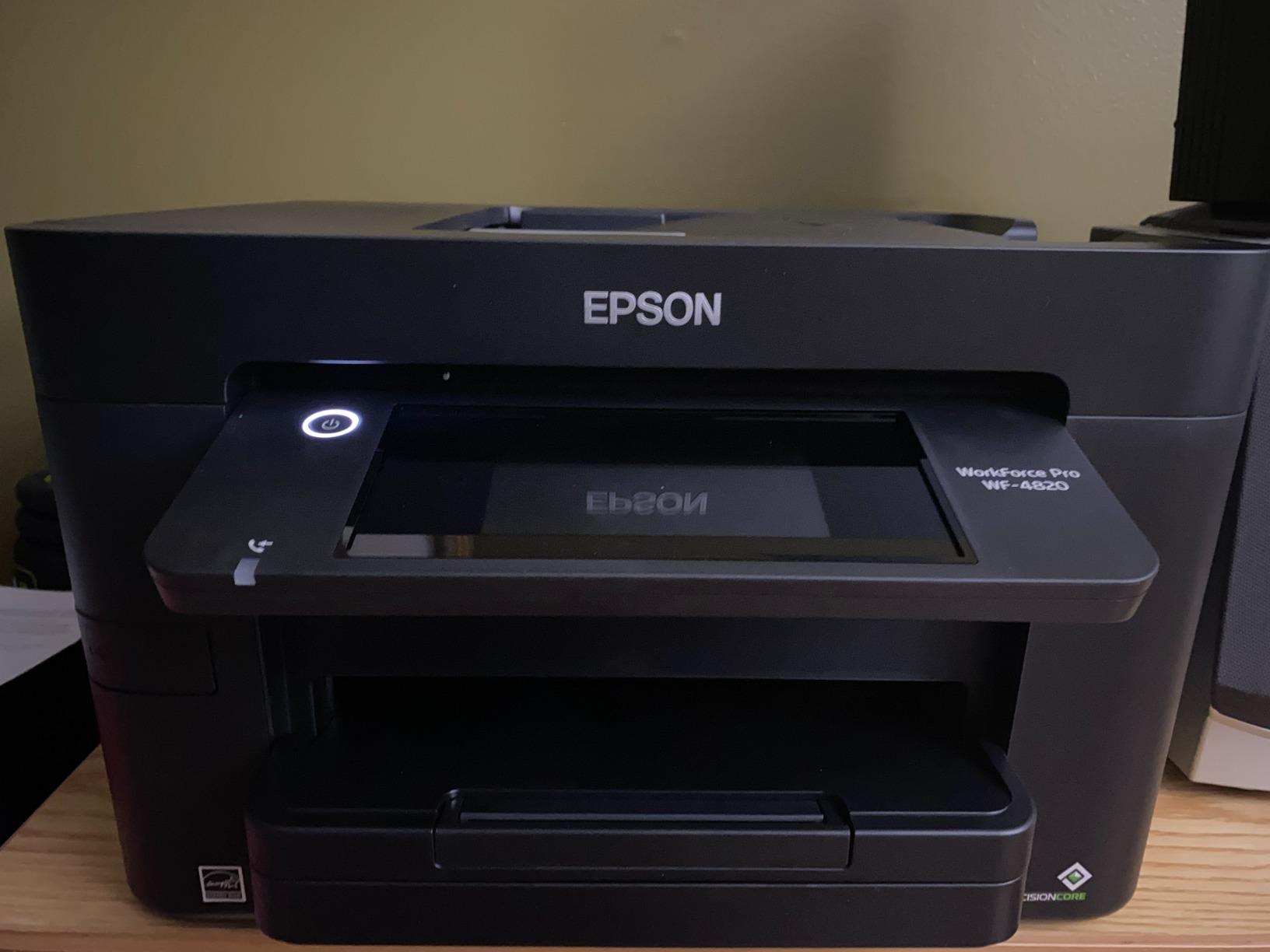 Epson® Workforce® Pro WF-4820 Wireless Color Inkjet All-In-One Printer, Black, Large customer photo 1