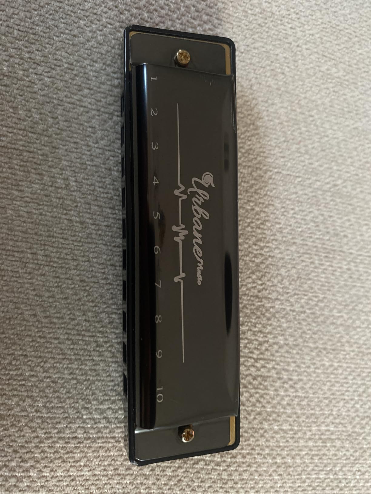 Harmonica 10 Holes 20 Tunes Mouth Organ Blues Deluxe Harmonica, Key of C for Beginner, Adults, Kids Gift, Black customer photo 2