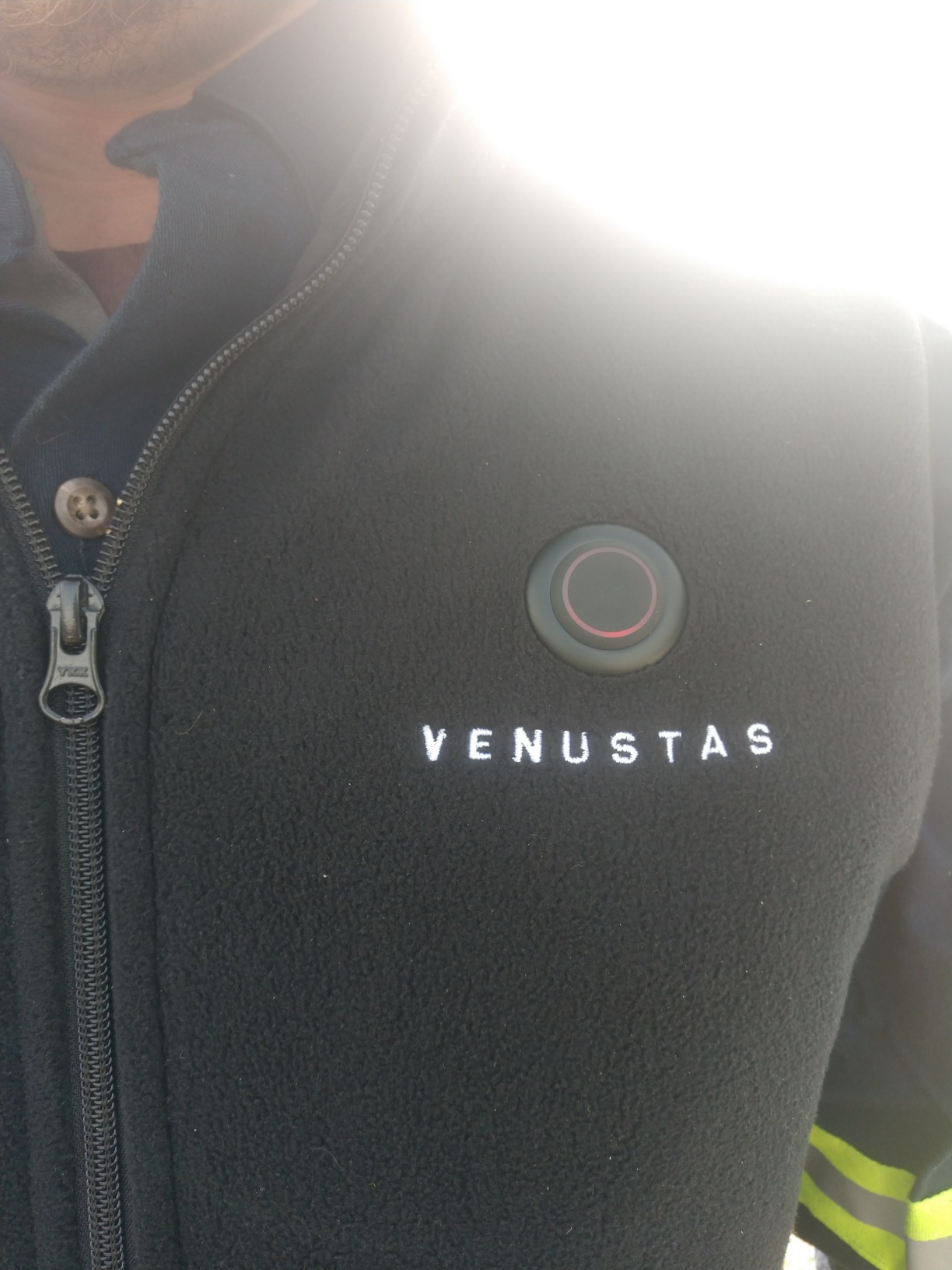Venustas Men's Heated Fleece Vest with 6 Heating Zones and Battery Pack customer photo 2