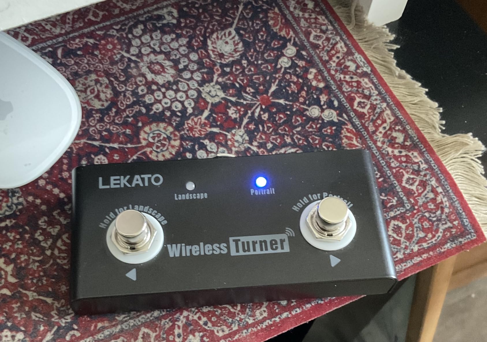 LEKATO Wireless Page Turner Pedal Bluetooth Foot Pedal for Tablets Phone (Android & IOS system above version 13.4 support) - External Pedal for LEKATO Loop Pedal Tuner Switching Control customer photo 1