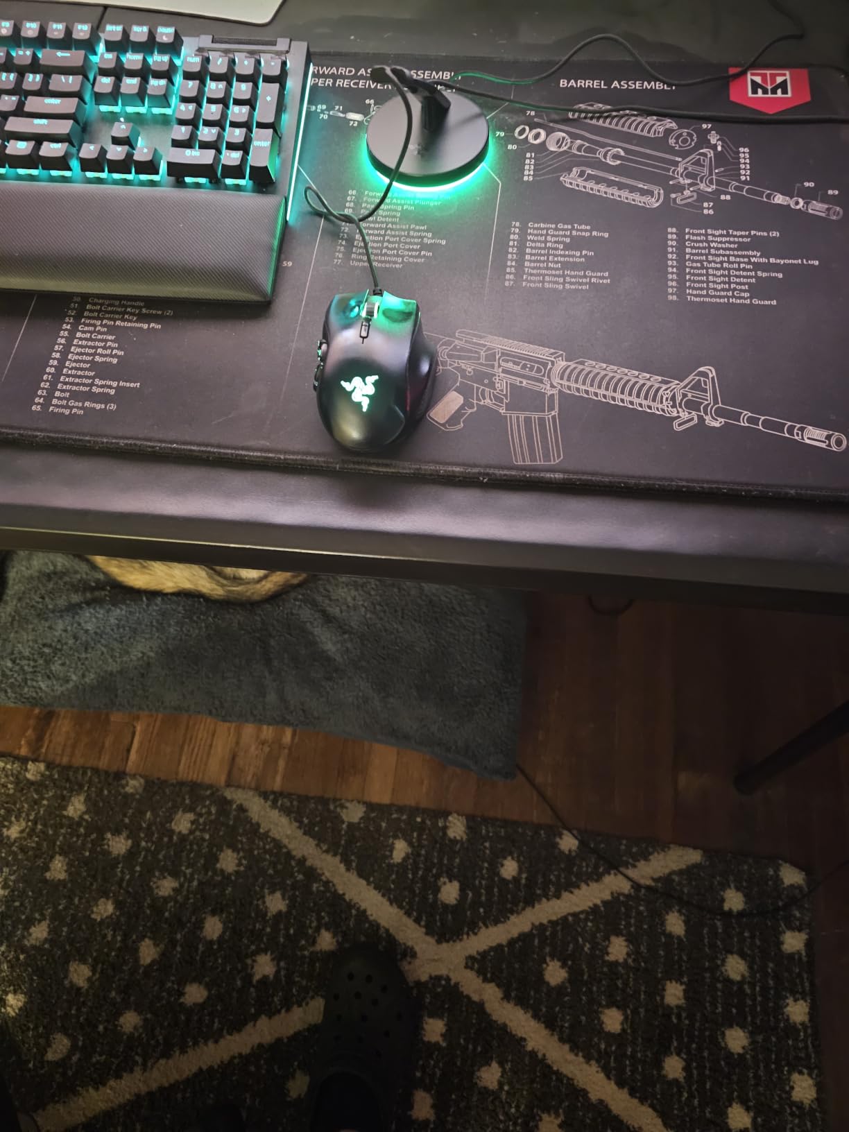 Razer Gaming Mouse Bungee V3 Chroma, Drag-Free Wired Mouse Support, Black customer photo 1