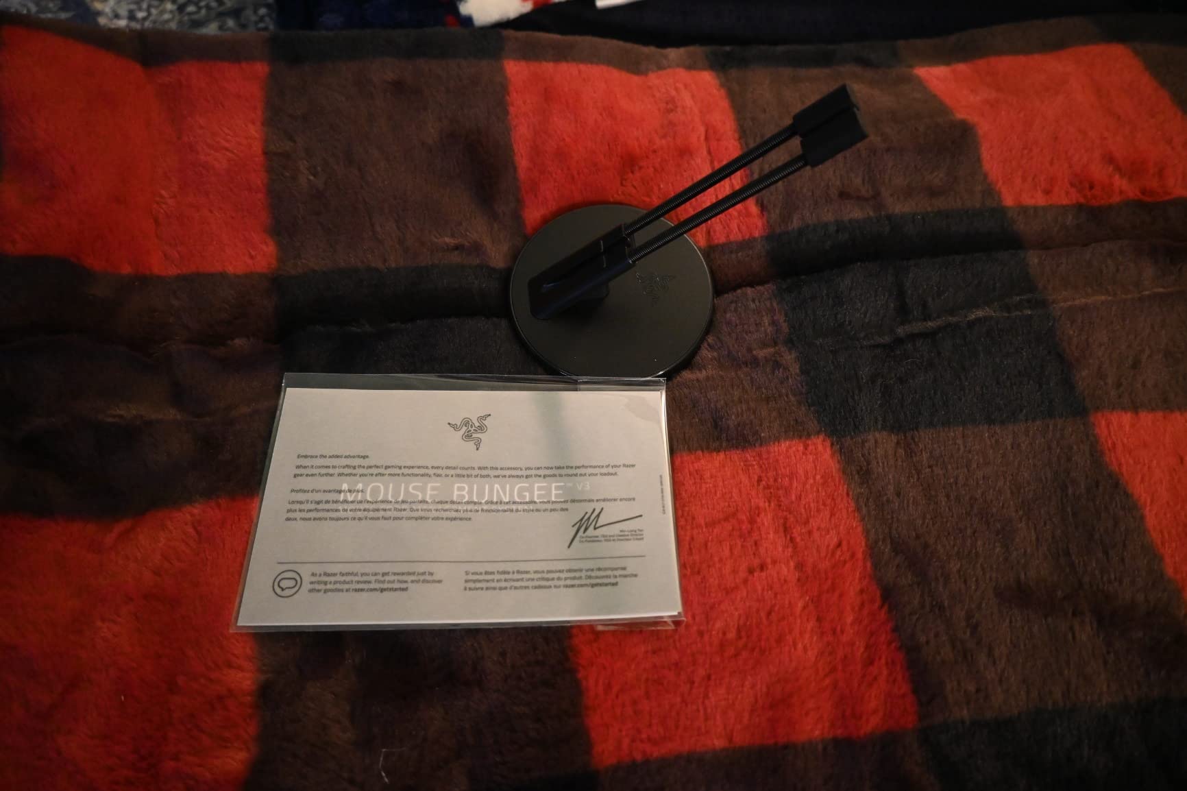 Razer Gaming Mouse Bungee V3 Chroma, Drag-Free Wired Mouse Support, Black customer photo 2