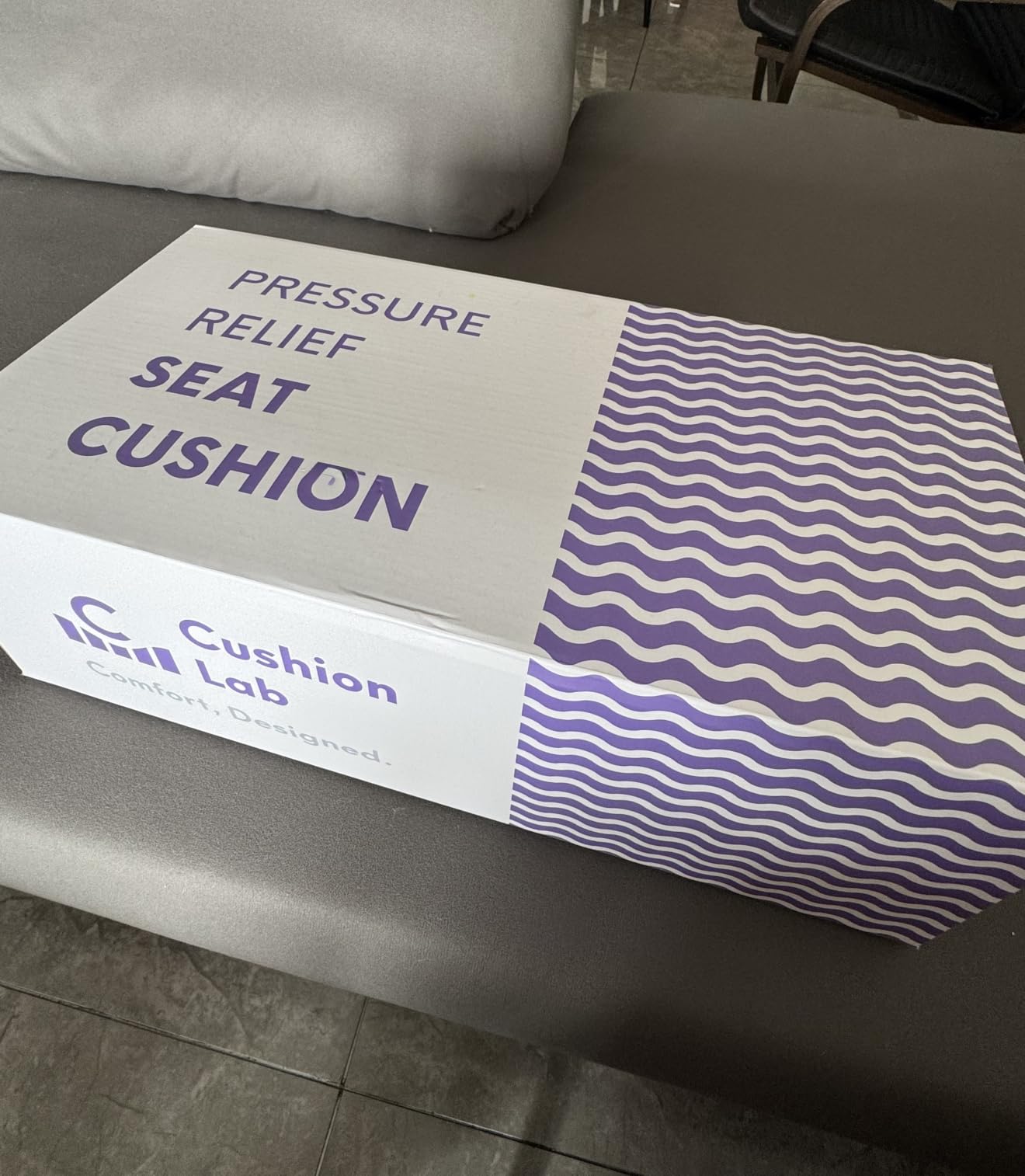 Cushion Lab Patented Pressure Relief Seat Cushion for Long Sitting Hours on Office & Home Chair - Extra-Dense Memory Foam for Soft Support. Car Pad for Hip, Tailbone, Coccyx, Sciatica - Black customer photo 1