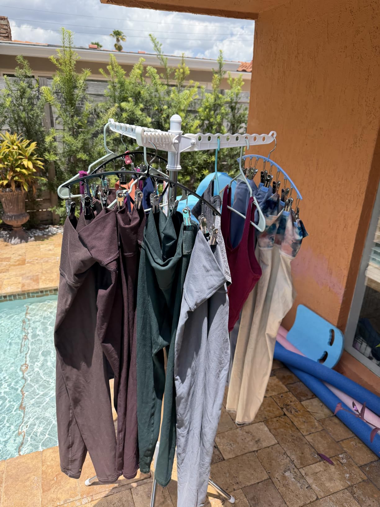 SONGMICS Clothes Drying Rack, 61.6-Inch Drying Rack, 3 Rotatable Arms customer photo 1