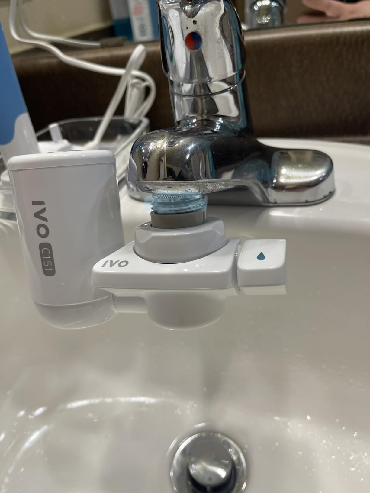 IVO Water Filter for Sink Faucet – 4-Stages with Microfiltration Technology – Removes Chlorine, Rust, Sediments and Microscopic Contaminants – Retains Healthy Minerals customer photo 2