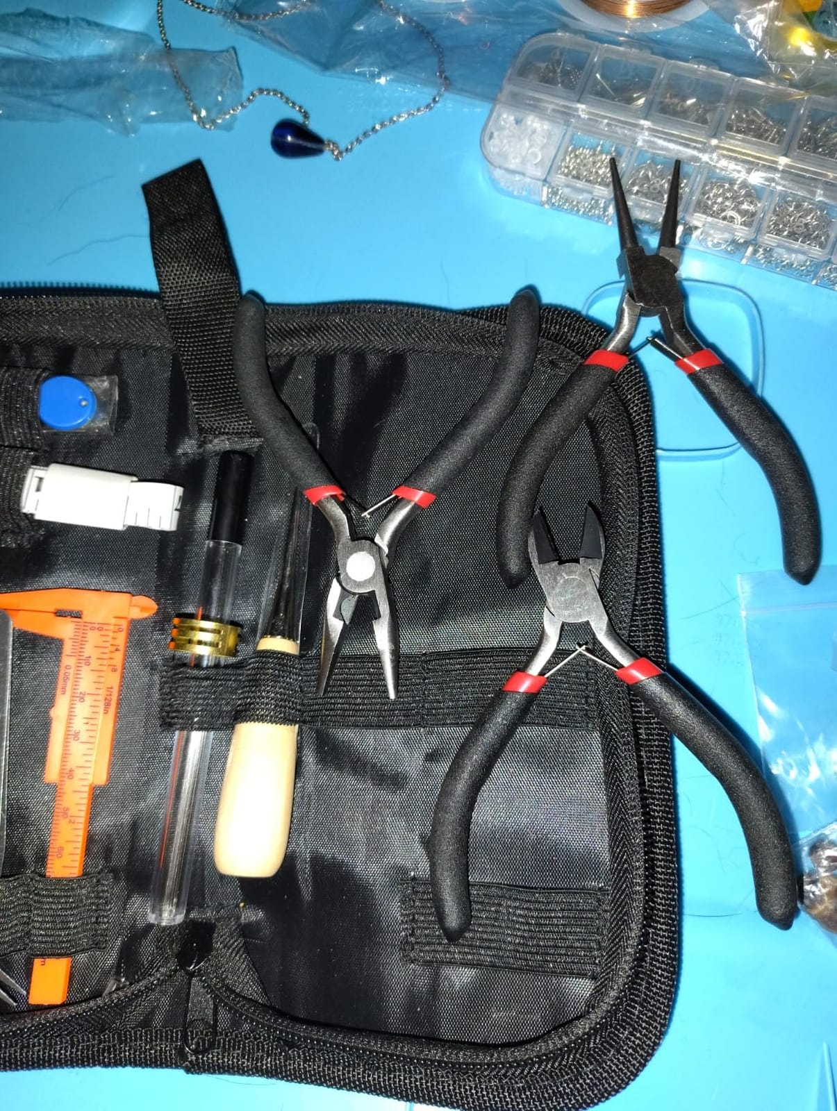 Thrilez Wire Wrapping for Jewelry Making, Repair and Beading Supplies Kit with Craft Ring Wire, Tools, Pliers and Jewelry Findings customer photo 2