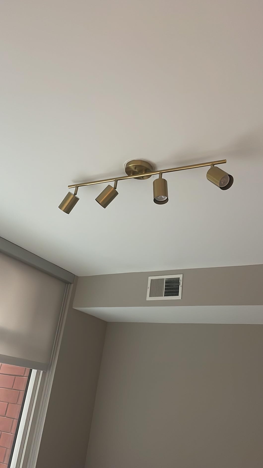 Globe Electric Pratt 4-Light Track Lighting, Matte Brass, Gold customer photo 1