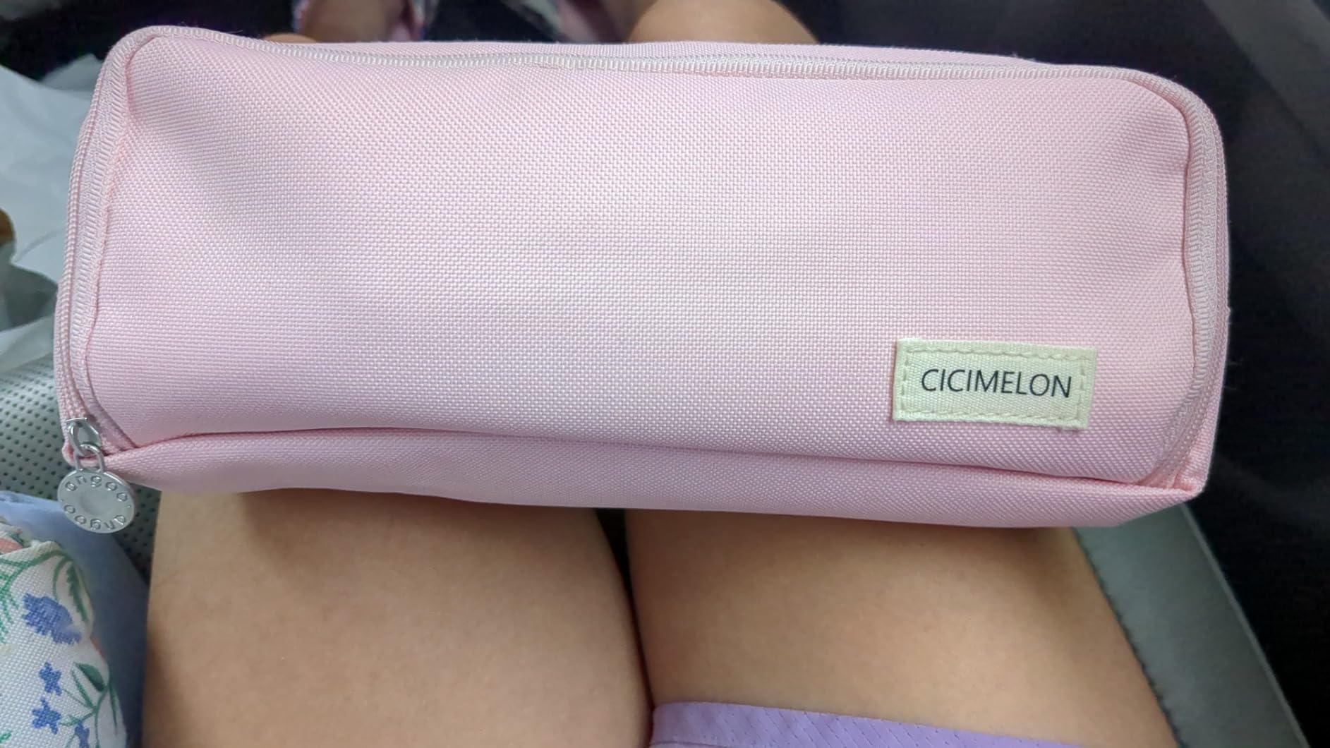 CICIMELON Large Capacity Pencil Case 3 Compartment Pouch Pen Bag for School Teen Girl Boy Men Women (Pink) customer photo 1