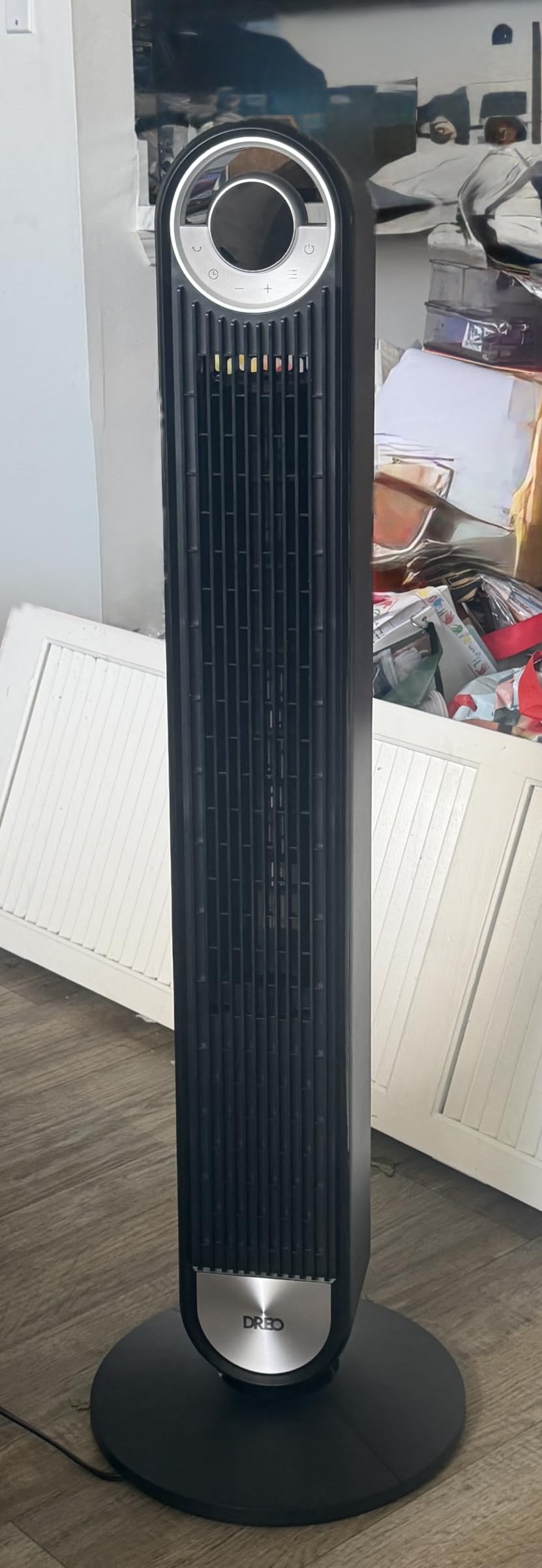 DREO Tower Fan for Bedroom, Upgraded DC 28ft/s Velocity, 9 Speeds customer photo 1