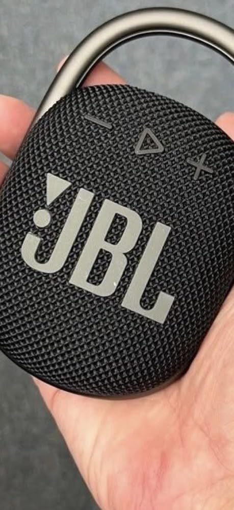 JBL Clip 4 - Portable Mini Bluetooth Speaker, big audio and punchy bass, integrated carabiner, IP67 waterproof and dustproof, 10 hours of playtime, speaker for home, outdoor and travel (Grey) customer photo 1