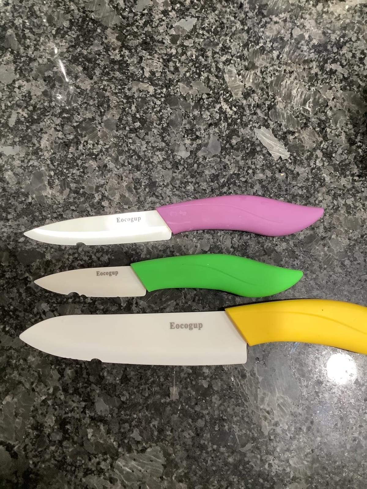 Eocogup Ceramic Knife Set, 4-Piece Colored Kitchen Knives with Sheaths customer photo 2
