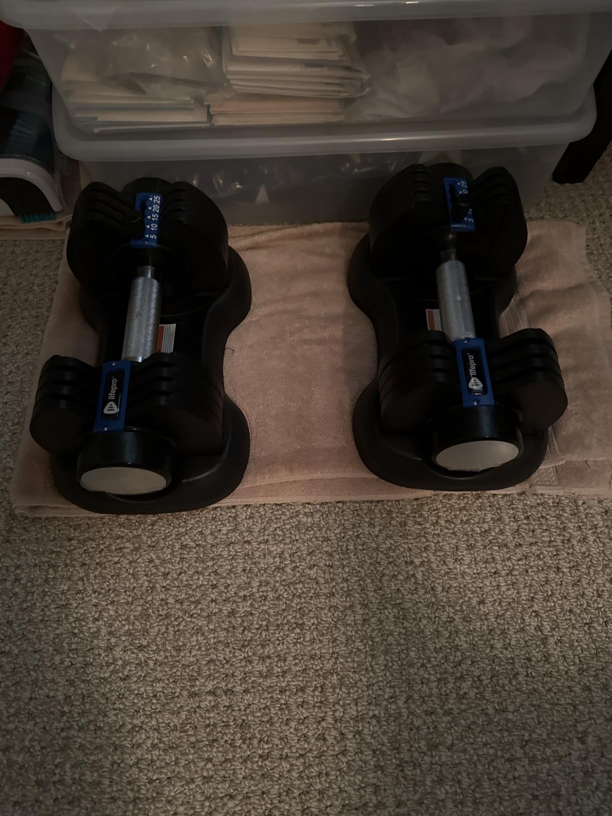 Lifepro Adjustable Dumbbells & Weights for Home Gym, Quick-Adjust customer photo 1