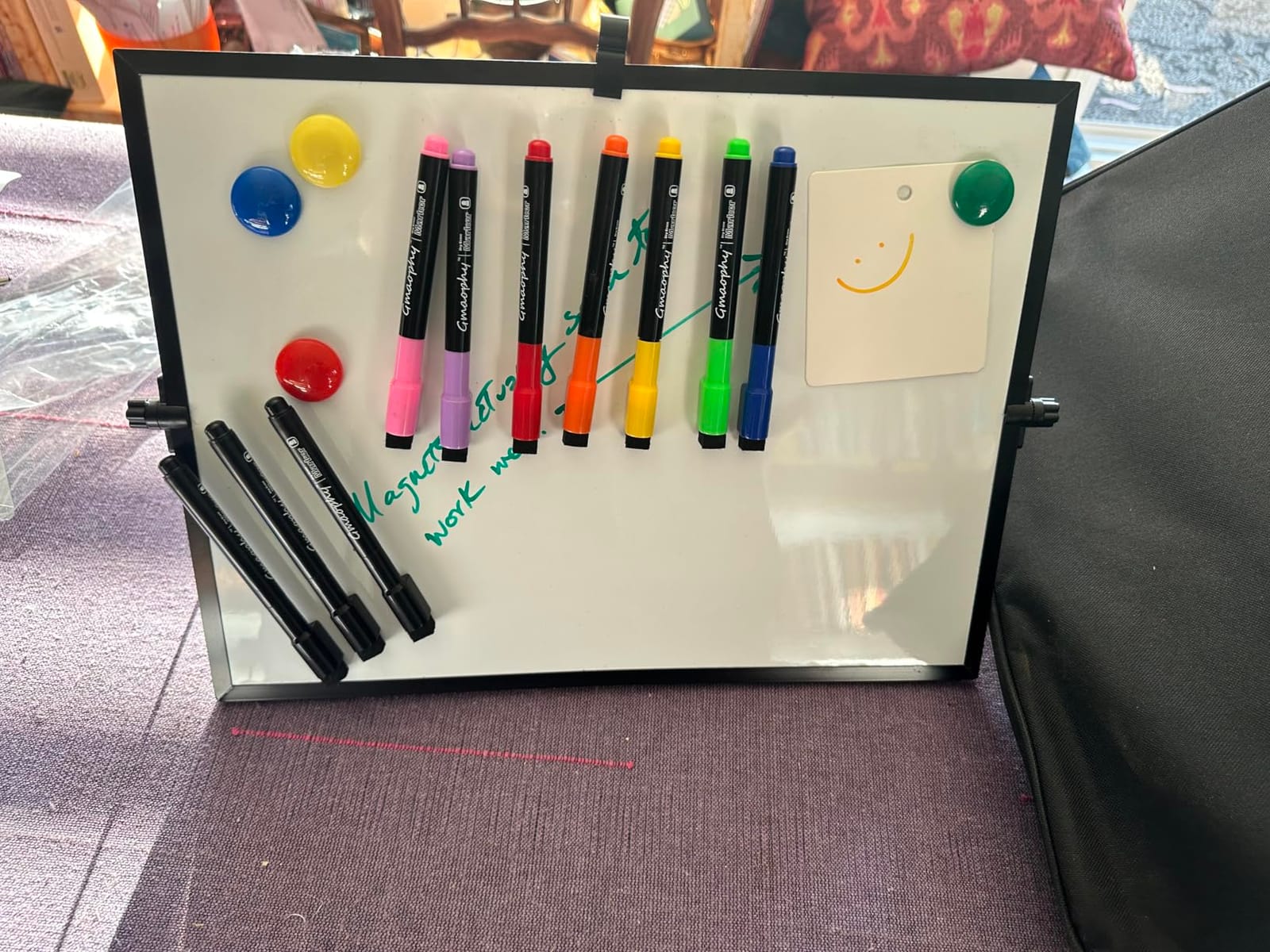 Dry Erase White Board with Stand, 16