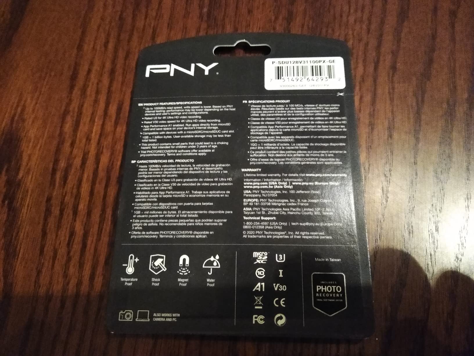 PNY 256GB Premier-X C10 U3 V30 A1 microSDXC Flash Memory Card, UHS-I customer photo 1
