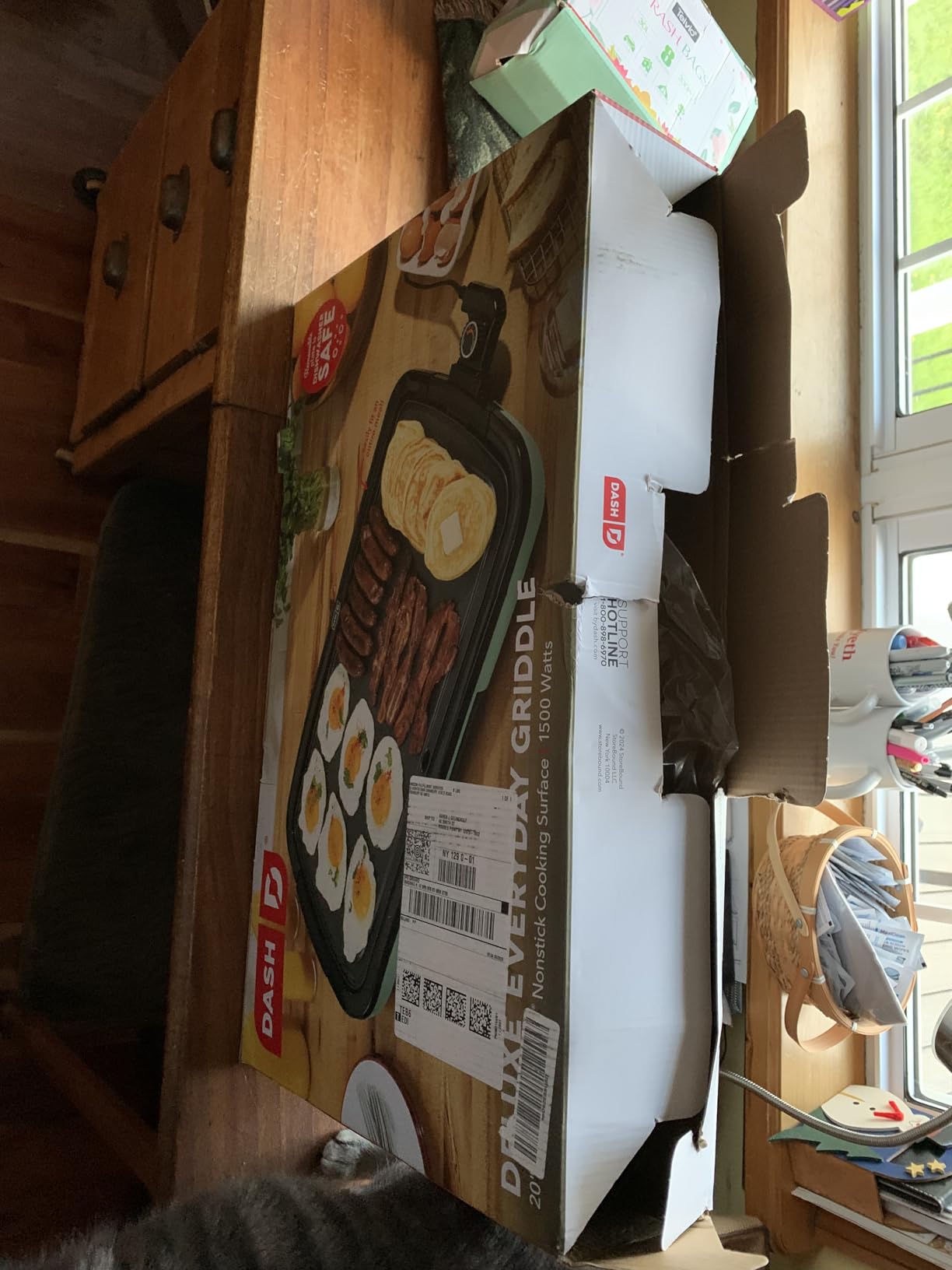 Dash Deluxe Everyday Electric Griddle, Removable Nonstick Plate, Aqua customer photo 1