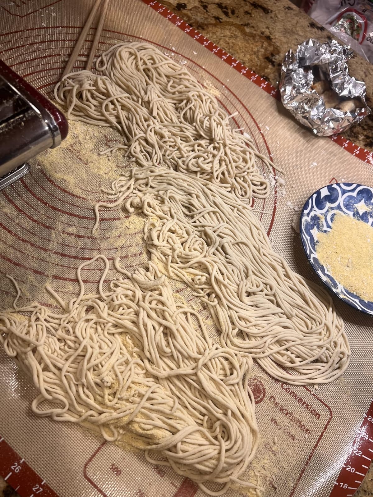 Newhai Electric Pasta Maker, Stainless Steel 135W for Home, 2 Noodle Sizes customer photo 2