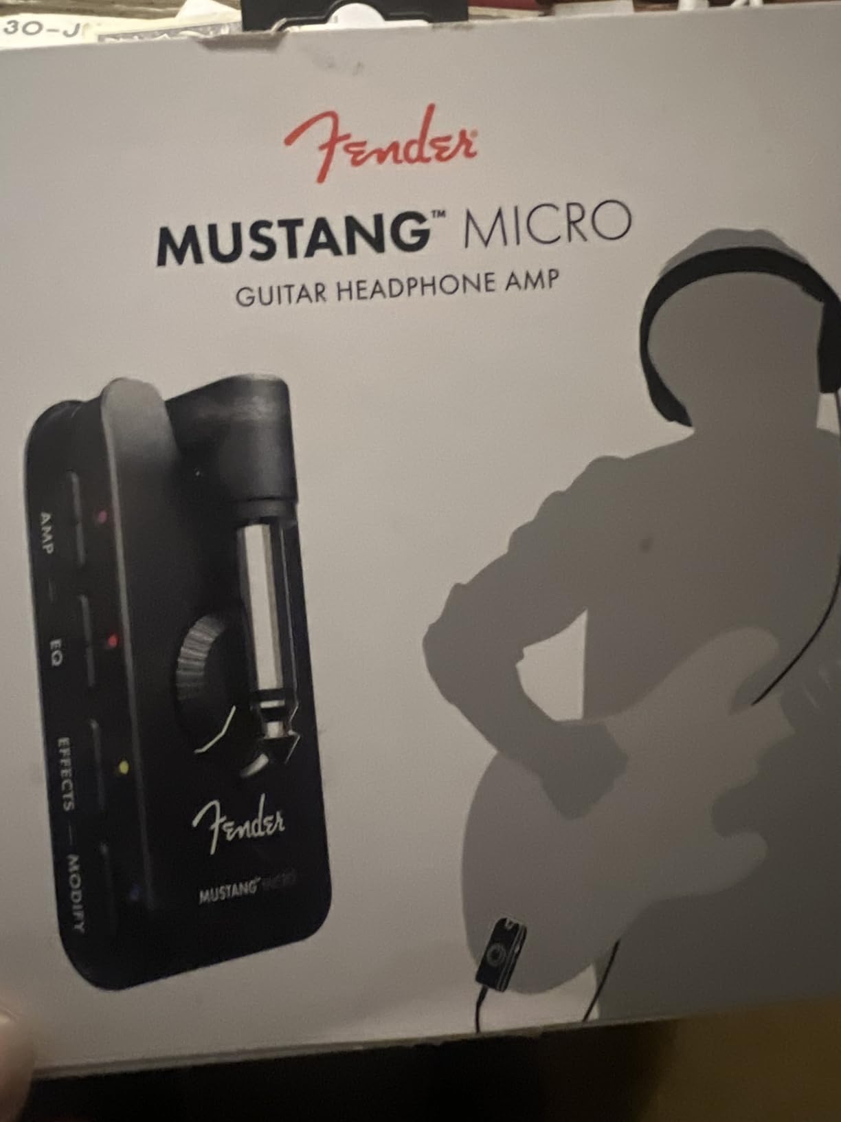 Fender Mustang Micro Personal Headphone Guitar Amplifier, Rechargeable | 12 Effects, Bluetooth Audio Streaming, Rechargeable, USB-C Recording customer photo 1