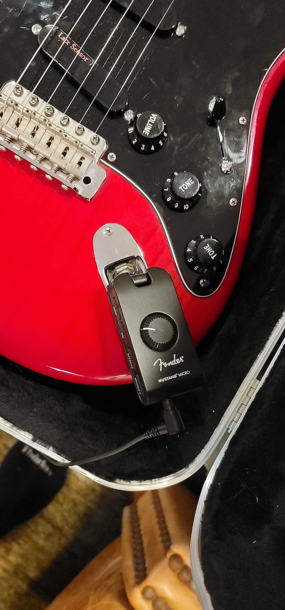 Fender Mustang Micro Personal Headphone Guitar Amplifier, Rechargeable | 12 Effects, Bluetooth Audio Streaming, Rechargeable, USB-C Recording customer photo 2
