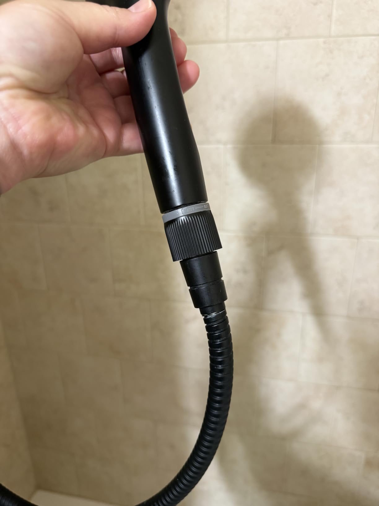 Shower Head, 8'' High Pressure Rainfall/Handheld Shower Combo, Matte Black customer photo 2