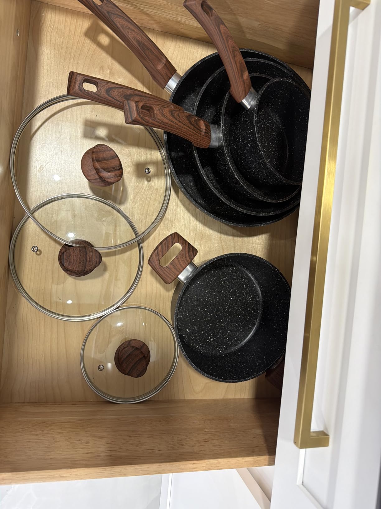 Kitchen Academy Pots and Pans Set Non Stick, 12pcs Induction Cookware customer photo 1