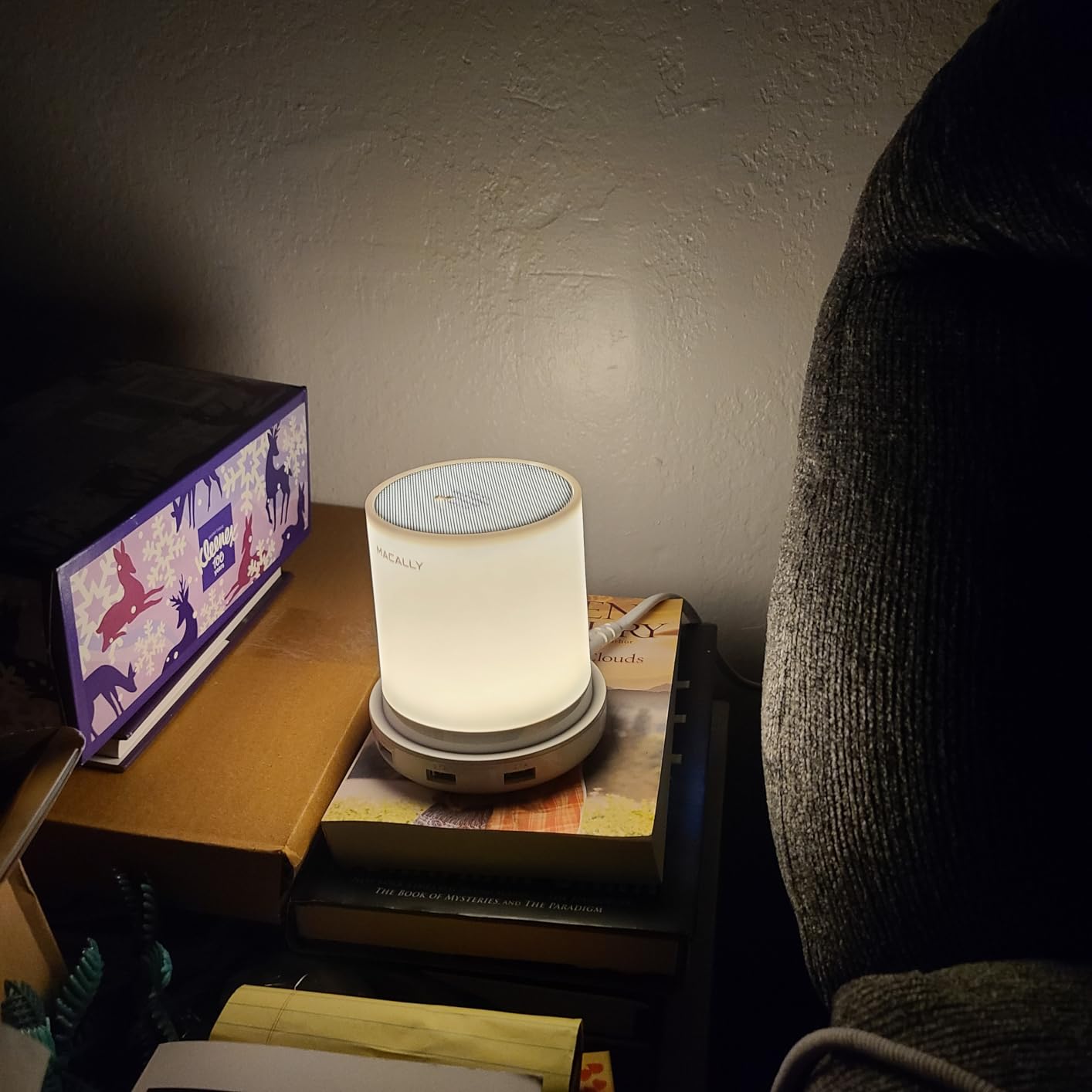 Macally Small Touch Lamps for Nightstand - Bedside Lamp with USB Port - 3 Way Dimmable Short Table Lamp for Small Spaces - Use as Night Light and Charger in Bedroom customer photo 1