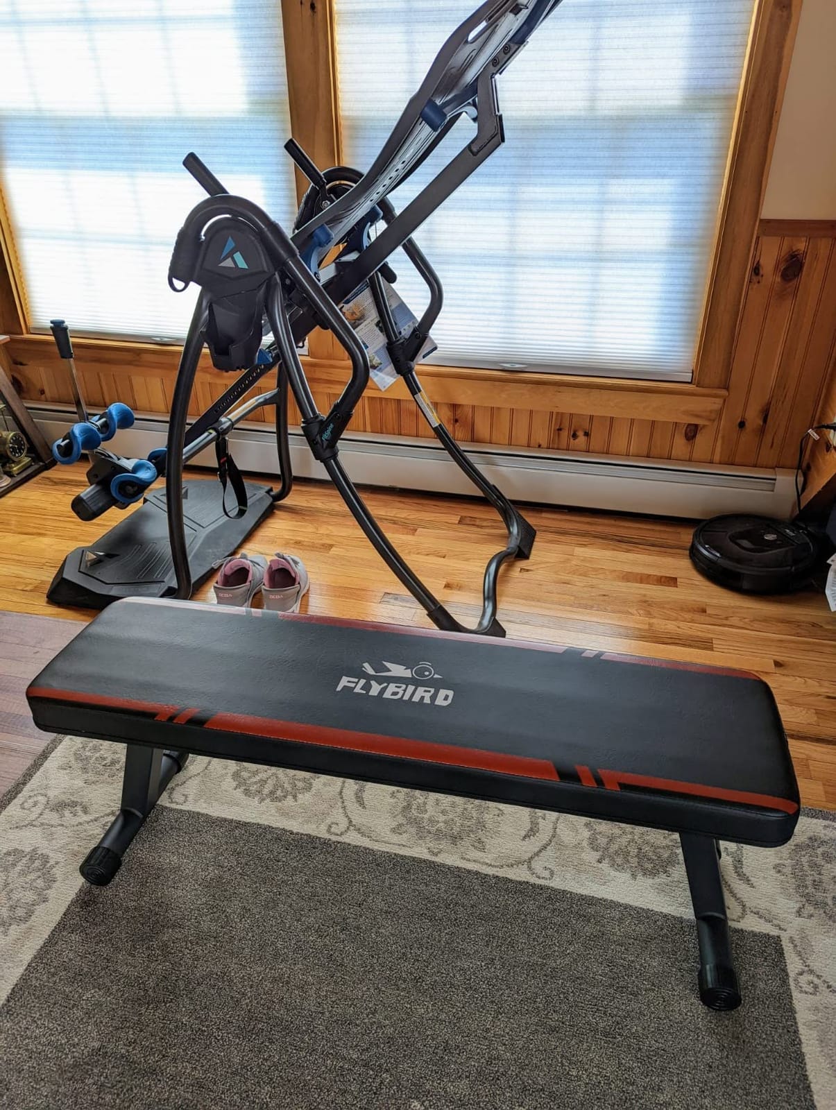 FLYBIRD Foldable Flat Weight Bench for Home Gym, 1000 lbs Capacity with Dual Locking for Strength Training, Easy Setup & Storage for Small Apartments, Lifting, Hip Thrust, Dumbbell Workout customer photo 2