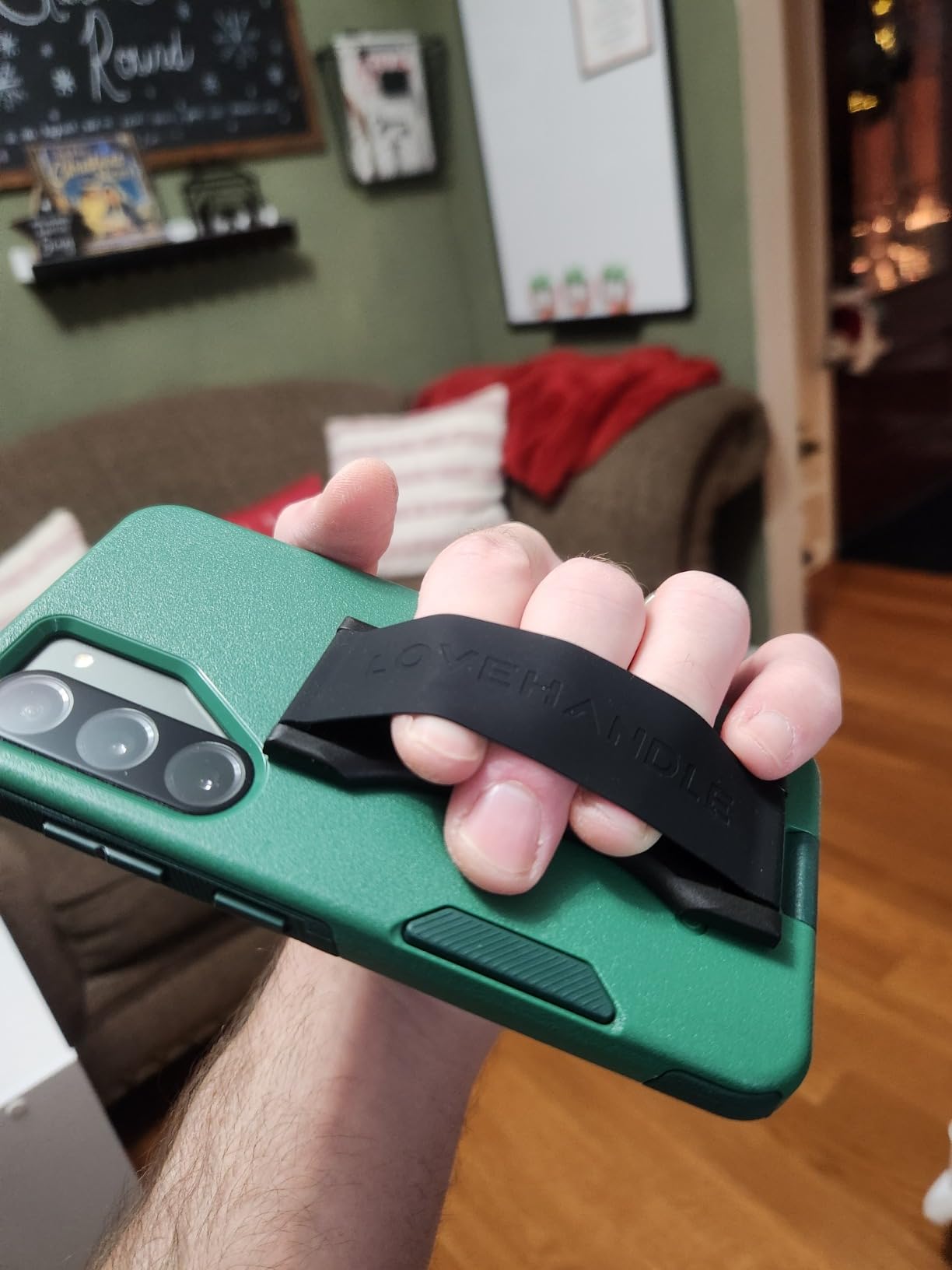 LOVEHANDLE PRO Phone Grip + Kickstand - Black Elastic customer photo 1