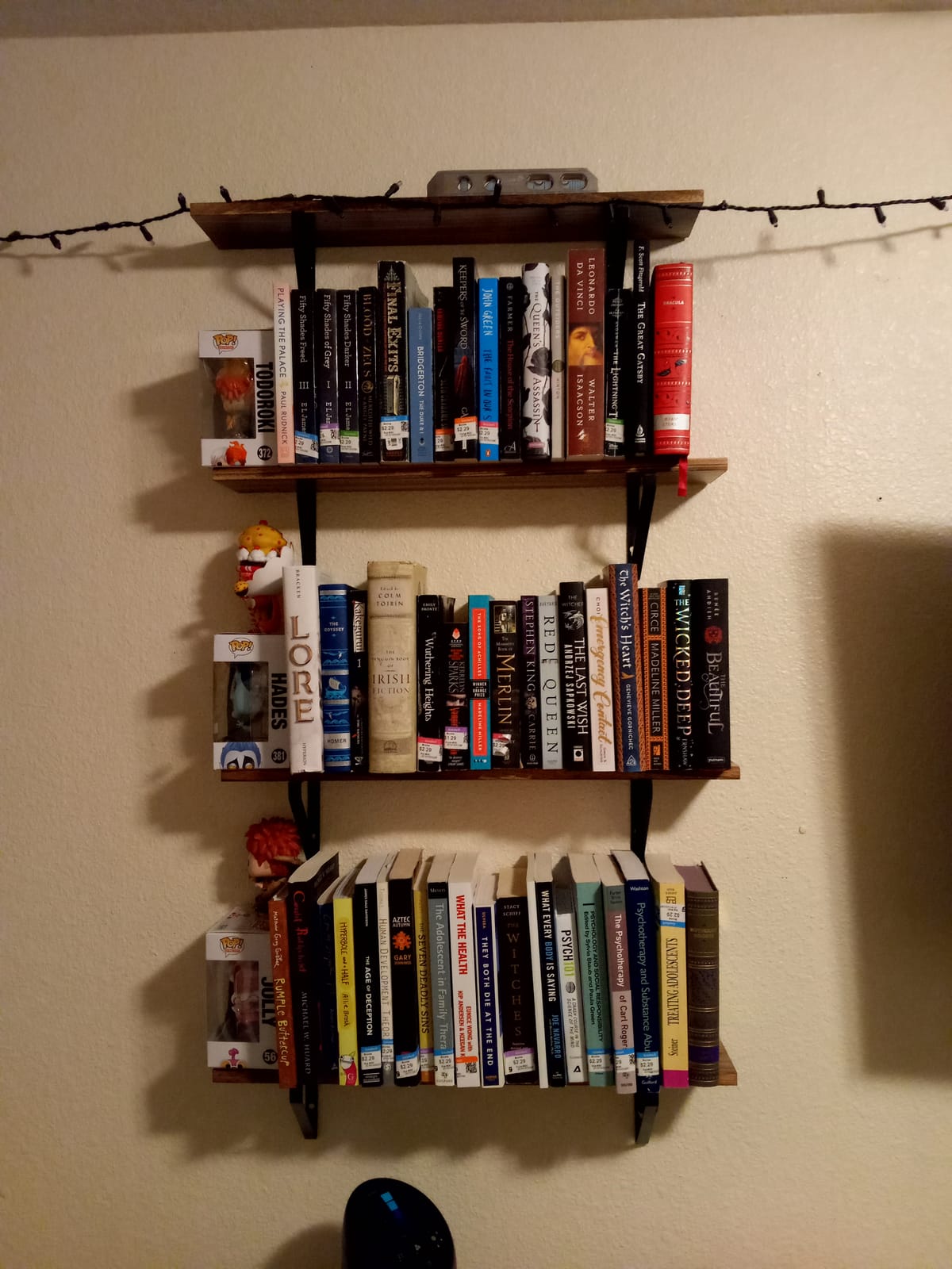 Wallniture Ponza Wood Floating Shelves for Wall, Rustic Wall Shelves for Living Room, 24