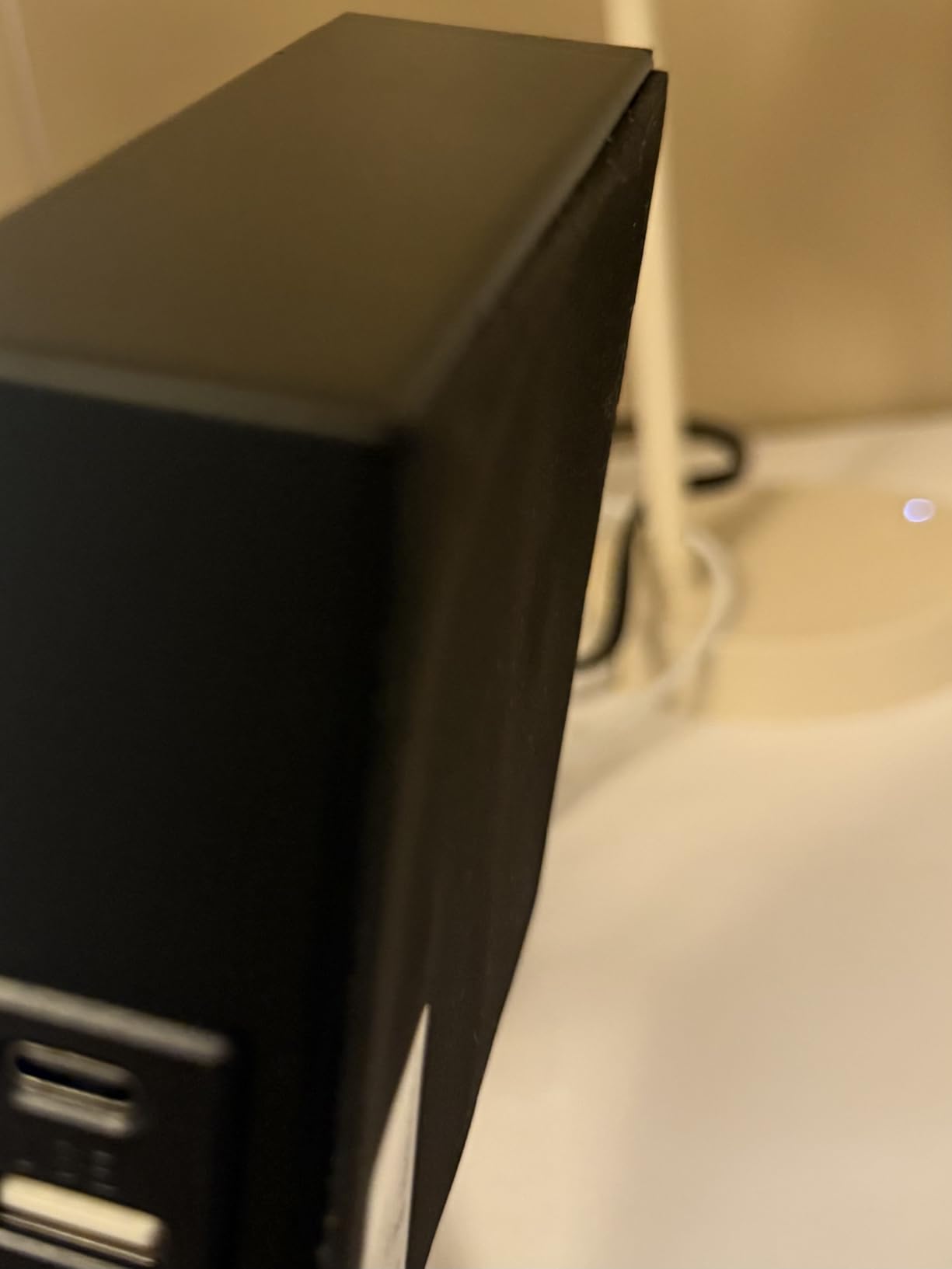 Bedside Table Lamp for Bedroom with 2 USB Ports, 14-Inch, Black customer photo 2