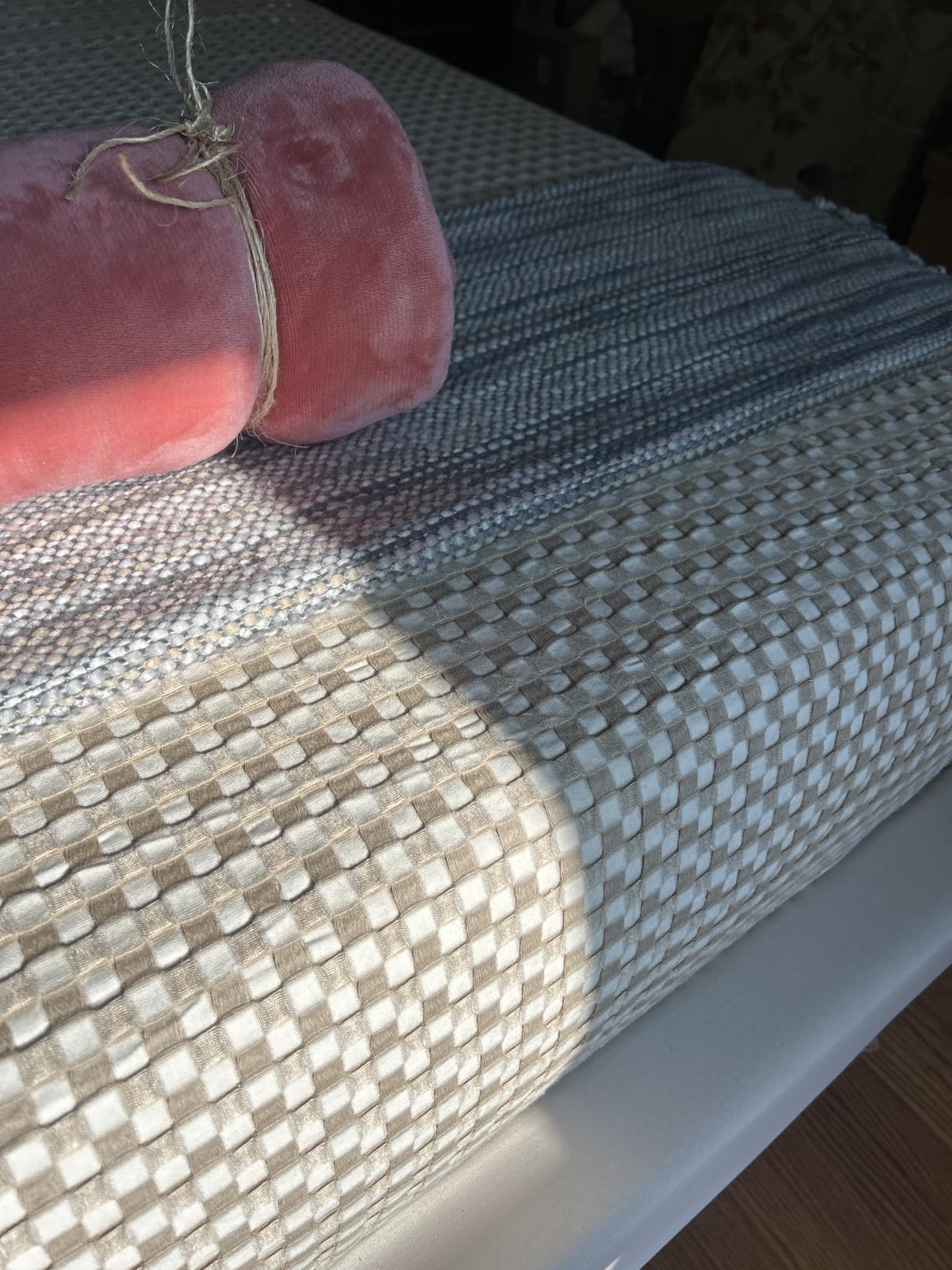 Bedsure Cooling Waffle Blanket for Hot Sleepers, Dark Grey, Queen, 90