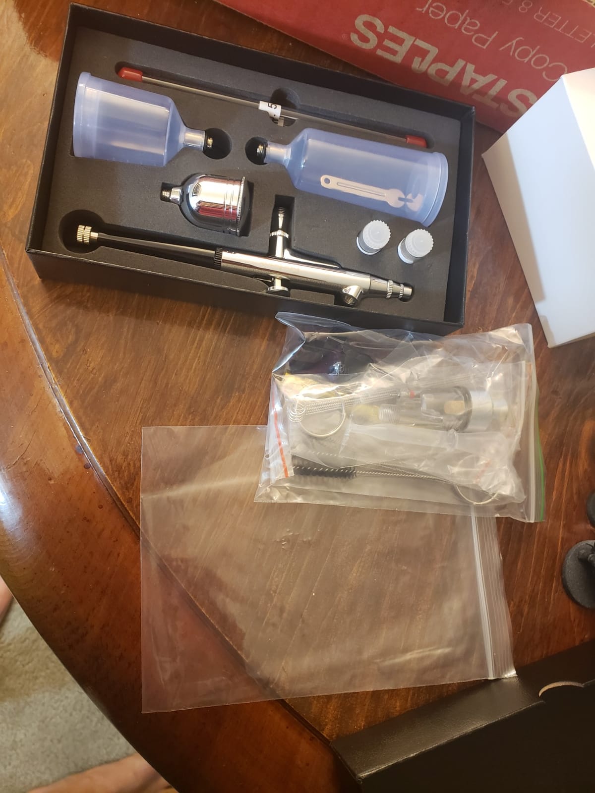 Gocheer Airbrush Kit,Upgraded 48 PSI Dual-Action Airbrush Set customer photo 2