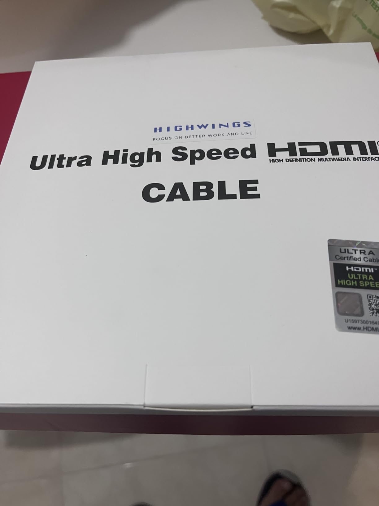 Highwings 8K@60 Long HDMI Cable 15FT, 48Gbps High Speed HDMI to HDMI 2.1 customer photo 1