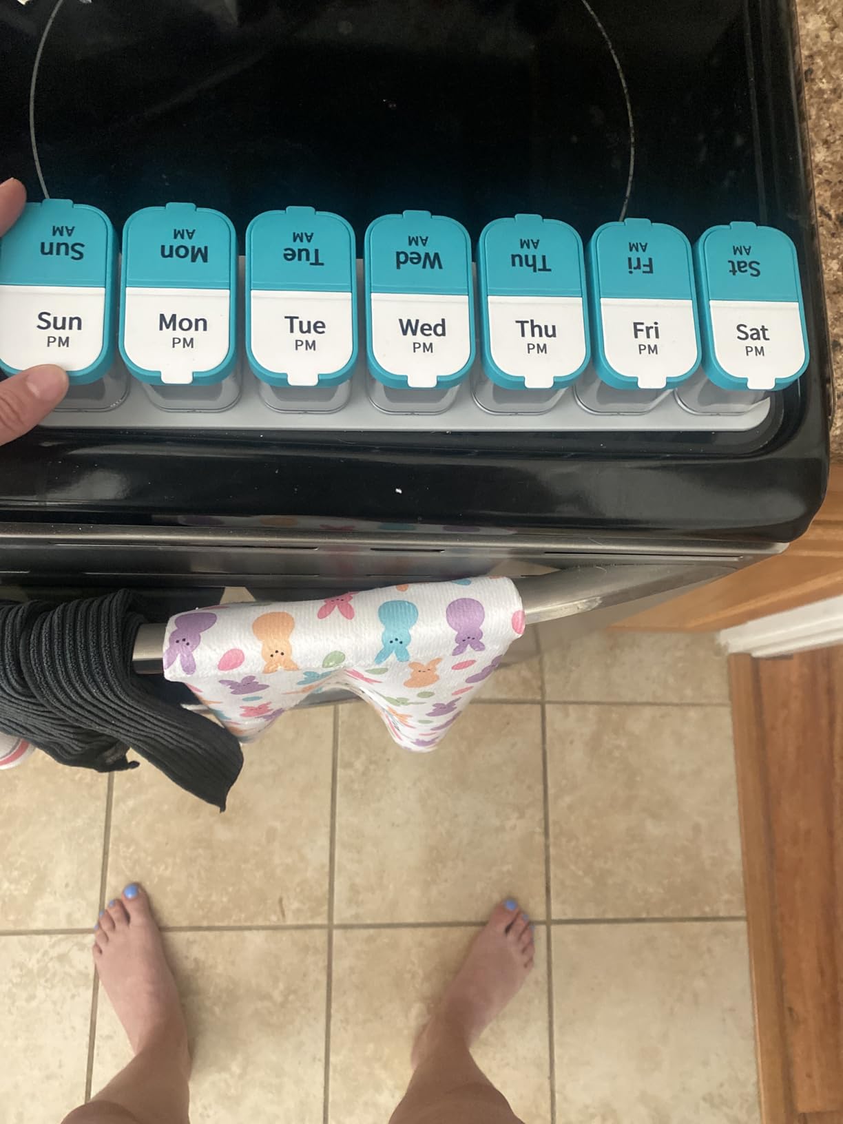 Extra Large Pill Organizer – Weekly Pill Box 7 Day AM PM for Big Vitamins & Supplements, Large Capacity Medication Dispenser with 7 Detachable Compartments, XL Pill Organizer 2 Times a Day customer photo 2