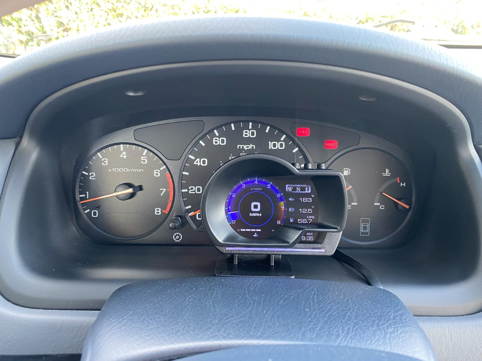 wiiyii OBD2 Gauge Display Head Up Display for Cars, Speedometer for Car P6 | OBD+GPS Smart Gauge, Speed, Voltage, Fuel Consumption, RMP, Water Temperature, Overspeed Alarm, Works Great for Most Cars customer photo 1