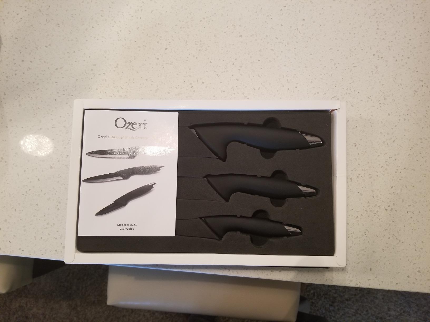 Ozeri Elite Chef II 12-Piece Ceramic Knife Set,Black customer photo 1