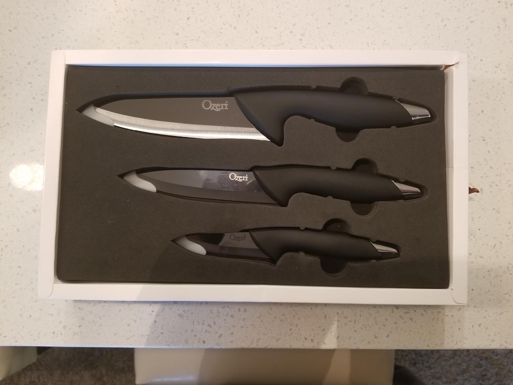 Ozeri Elite Chef II 12-Piece Ceramic Knife Set,Black customer photo 2